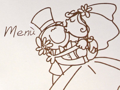 Stampa menu per matrimonio